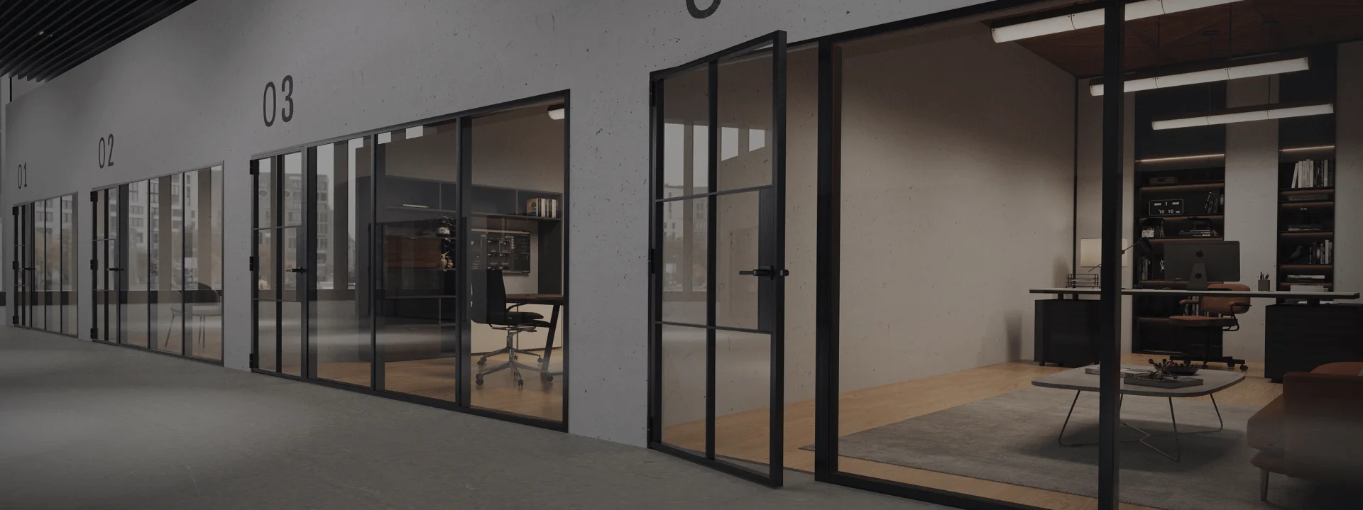 Elevate your business with our exclusive glass partition systems